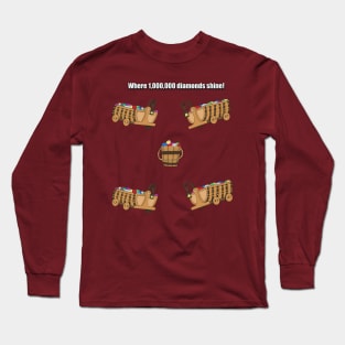 Mine carts with Text Long Sleeve T-Shirt